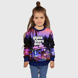 Свитшот детский Grand Theft Auto Vice City, цвет: 3D-синий — фото 2