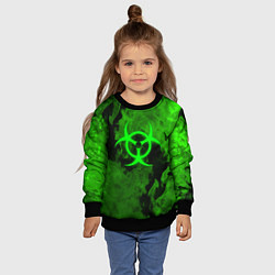 Свитшот детский BIOHAZARD, цвет: 3D-черный — фото 2
