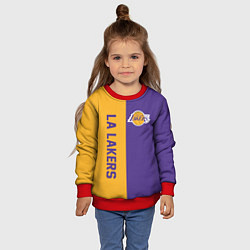 Свитшот детский LA LAKERS, цвет: 3D-красный — фото 2