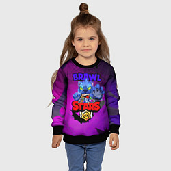 Свитшот детский BRAWL STARS LEON WOLF, цвет: 3D-черный — фото 2
