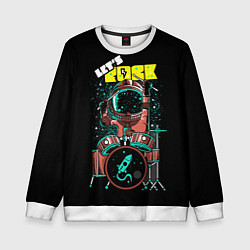 Свитшот детский Lets Rock, цвет: 3D-белый