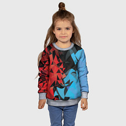 Свитшот детский Fire and water, цвет: 3D-меланж — фото 2