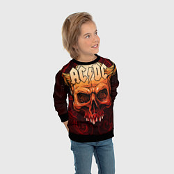 Свитшот детский ACDC, цвет: 3D-черный — фото 2