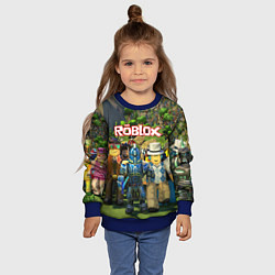 Свитшот детский ROBLOX, цвет: 3D-синий — фото 2