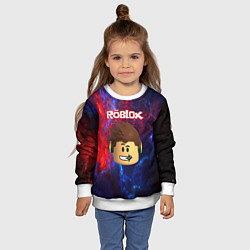 Свитшот детский ROBLOX, цвет: 3D-белый — фото 2