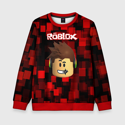 Детский свитшот ROBLOX / 3D-Красный – фото 1