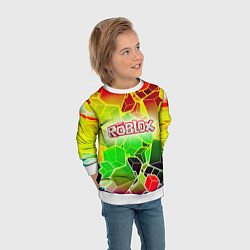 Свитшот детский Роблокс, цвет: 3D-белый — фото 2