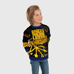 Свитшот детский Войска связи, цвет: 3D-синий — фото 2