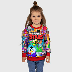 Свитшот детский BRAWL STARS, цвет: 3D-красный — фото 2