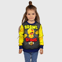 Свитшот детский BRAWL STARS SALLY LEON, цвет: 3D-синий — фото 2
