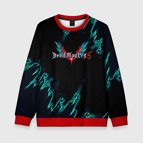 Детский свитшот DEVIL MAY CRY / 3D-Красный – фото 1