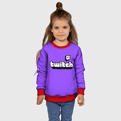 Свитшот детский Twitch, цвет: 3D-красный — фото 2