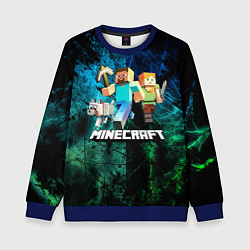 Свитшот детский Minecraft Майнкрафт, цвет: 3D-синий