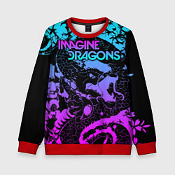 Свитшот детский Imagine Dragons, цвет: 3D-красный