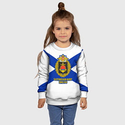 Свитшот детский Балтийский флот ВМФ РФ, цвет: 3D-белый — фото 2