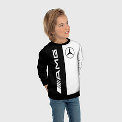Свитшот детский MERCEDES AMG, цвет: 3D-черный — фото 2