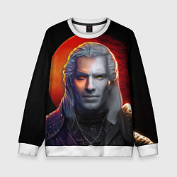 Свитшот детский HALF WITCHER, цвет: 3D-белый