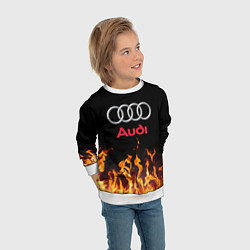 Свитшот детский AUDI, цвет: 3D-белый — фото 2
