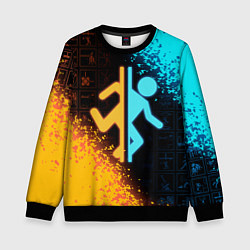 Свитшот детский PORTAL, цвет: 3D-черный