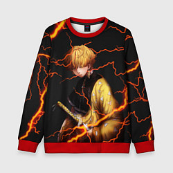Свитшот детский KIMETSU NO YAIBA, цвет: 3D-красный
