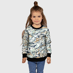 Свитшот детский Узор красками, цвет: 3D-черный — фото 2