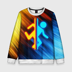 Свитшот детский PORTAL, цвет: 3D-белый