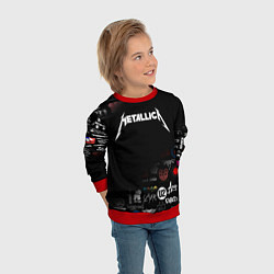 Свитшот детский Metallica, цвет: 3D-красный — фото 2
