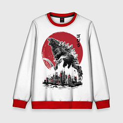 Свитшот детский GODZILLA, цвет: 3D-красный