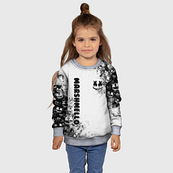 Свитшот детский Marshmello, цвет: 3D-меланж — фото 2