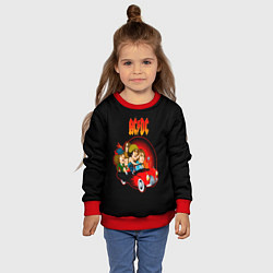 Свитшот детский ACDC, цвет: 3D-красный — фото 2