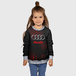 Свитшот детский AUDI, цвет: 3D-меланж — фото 2