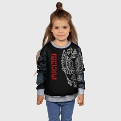 Свитшот детский Россия, цвет: 3D-меланж — фото 2