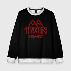 Свитшот детский Twin Peaks, цвет: 3D-белый
