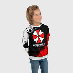 Свитшот детский RESIDENT EVIL UMBRELLA, цвет: 3D-белый — фото 2