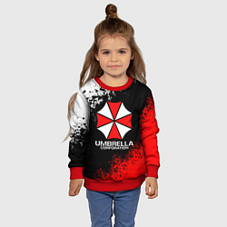 Свитшот детский RESIDENT EVIL UMBRELLA, цвет: 3D-красный — фото 2