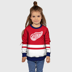Свитшот детский Детройт Ред Уингз, цвет: 3D-синий — фото 2