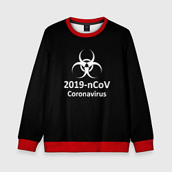 Свитшот детский NCoV-2019: Coronavirus, цвет: 3D-красный