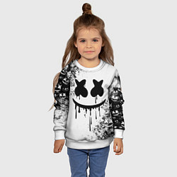 Свитшот детский Marshmello, цвет: 3D-белый — фото 2