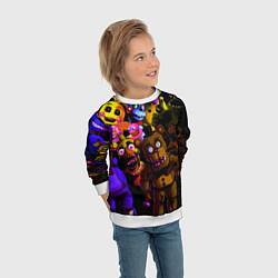 Свитшот детский Five Nights At Freddy's, цвет: 3D-белый — фото 2