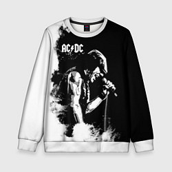 Свитшот детский ACDC, цвет: 3D-белый