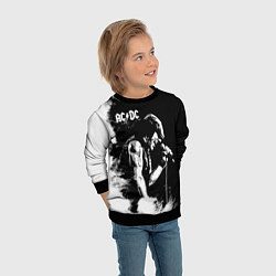 Свитшот детский ACDC, цвет: 3D-черный — фото 2