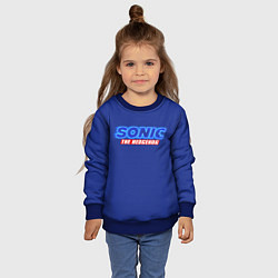 Свитшот детский SONIC, цвет: 3D-синий — фото 2
