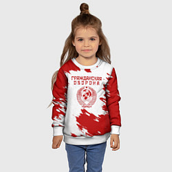 Свитшот детский Гражданская оборона, цвет: 3D-белый — фото 2