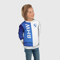 Свитшот детский BMW, цвет: 3D-белый — фото 2