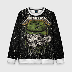 Свитшот детский Metallica, цвет: 3D-белый