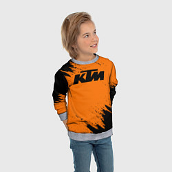 Свитшот детский KTM, цвет: 3D-меланж — фото 2