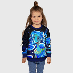 Свитшот детский СЕЙЛОР МУН, цвет: 3D-синий — фото 2