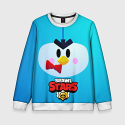 Свитшот детский Brawl Stars Penguin, цвет: 3D-белый