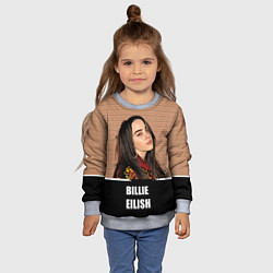 Свитшот детский Billie Eilish, цвет: 3D-меланж — фото 2