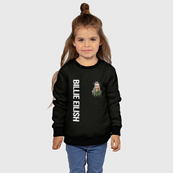 Свитшот детский BILLIE EILISH, цвет: 3D-черный — фото 2